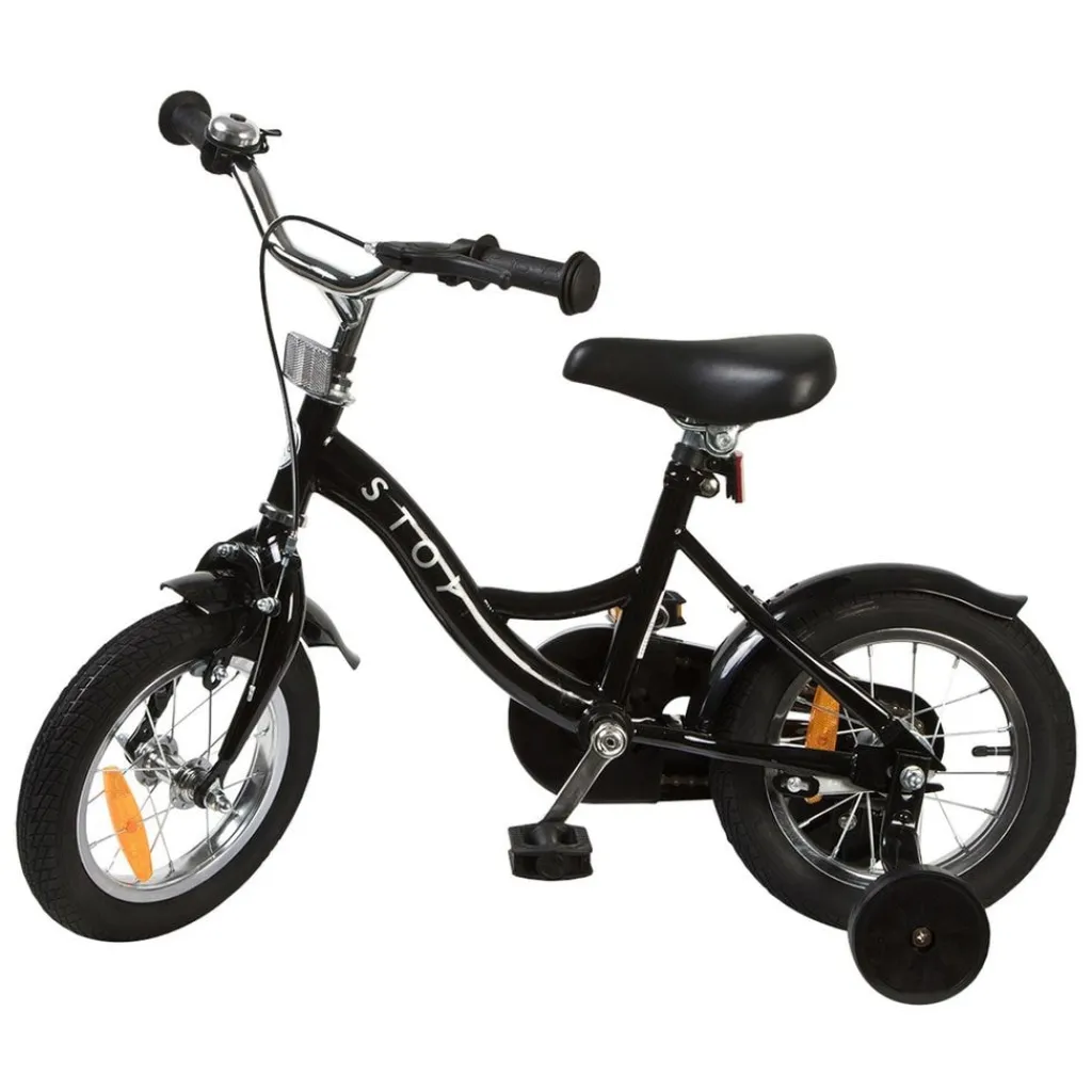 Hot 12" Classic Cykel Svart Barn Barncyklar