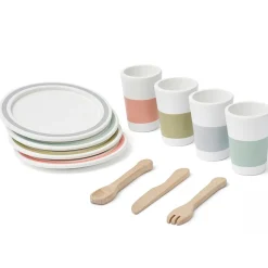 Hot 20 delar Kids Bistro Dinnerware Lekset Låtsaslek & Rollek