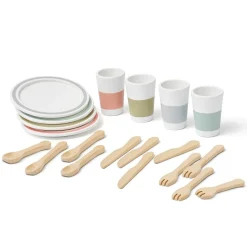 Hot 20 delar Kids Bistro Dinnerware Lekset Låtsaslek & Rollek