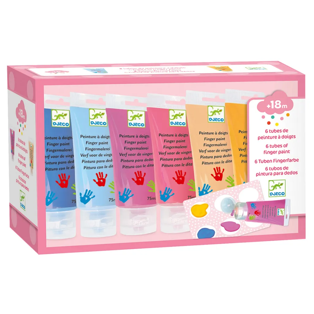 Clearance 6 Rör För Fingerfärg Sweet Kreativitet