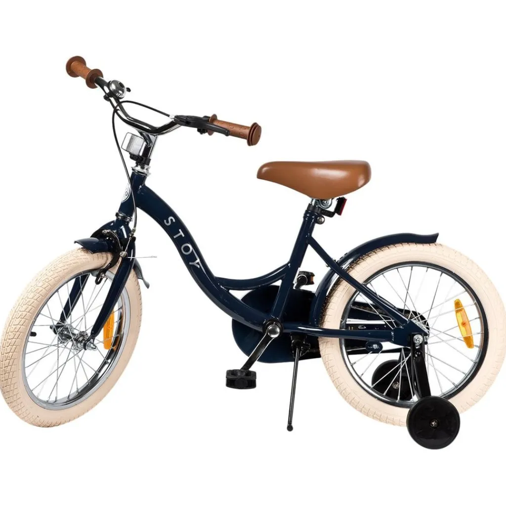 Sale 16" Vintage Cykel Navy Barn Barncyklar