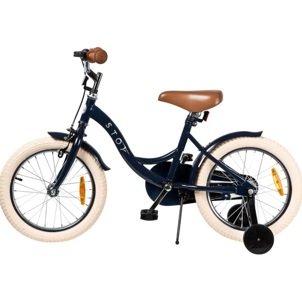 Sale 16" Vintage Cykel Navy Barn Barncyklar