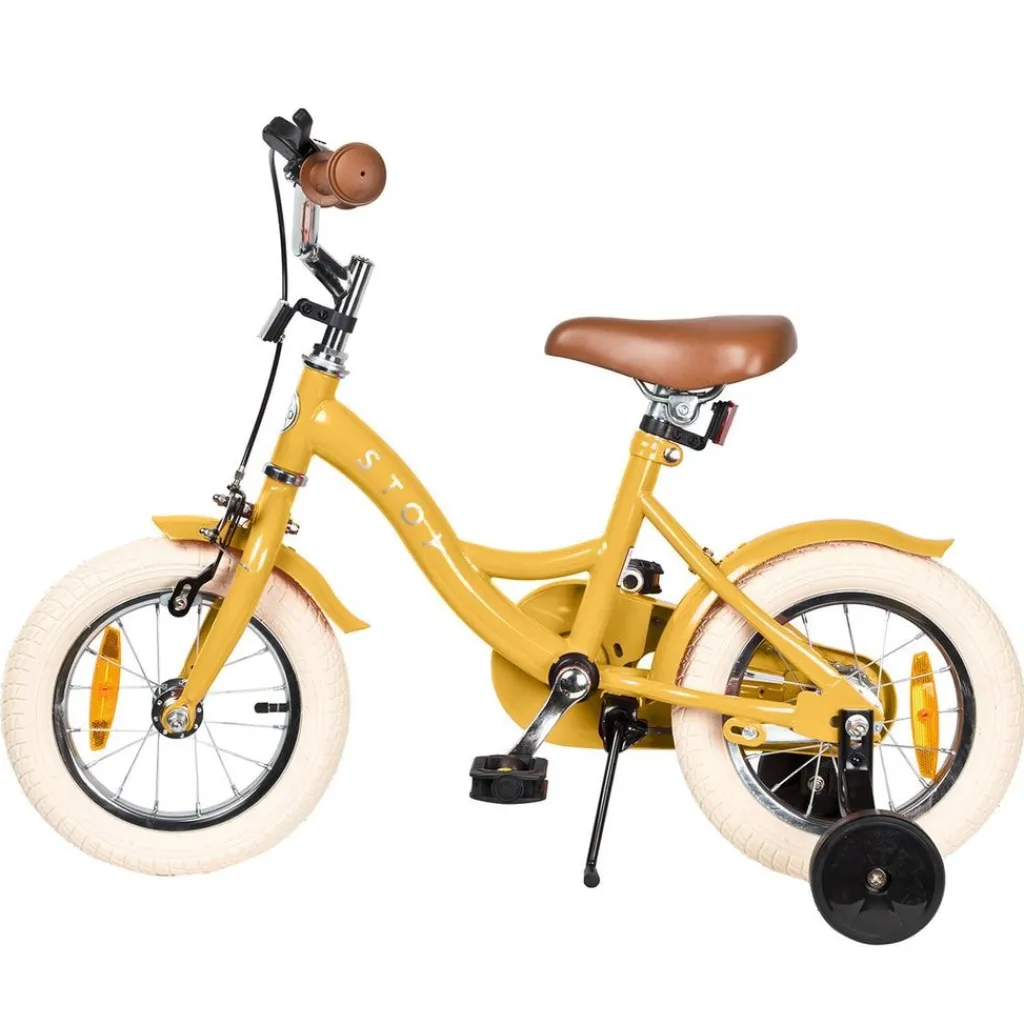 Sale 12" Vintage Cykel Yellow Barn Barncyklar