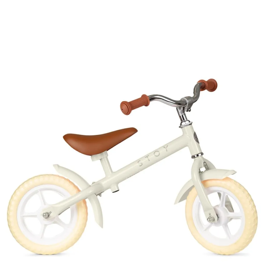 Online 10" Vintage Springcykel Beige Barn Balanscyklar