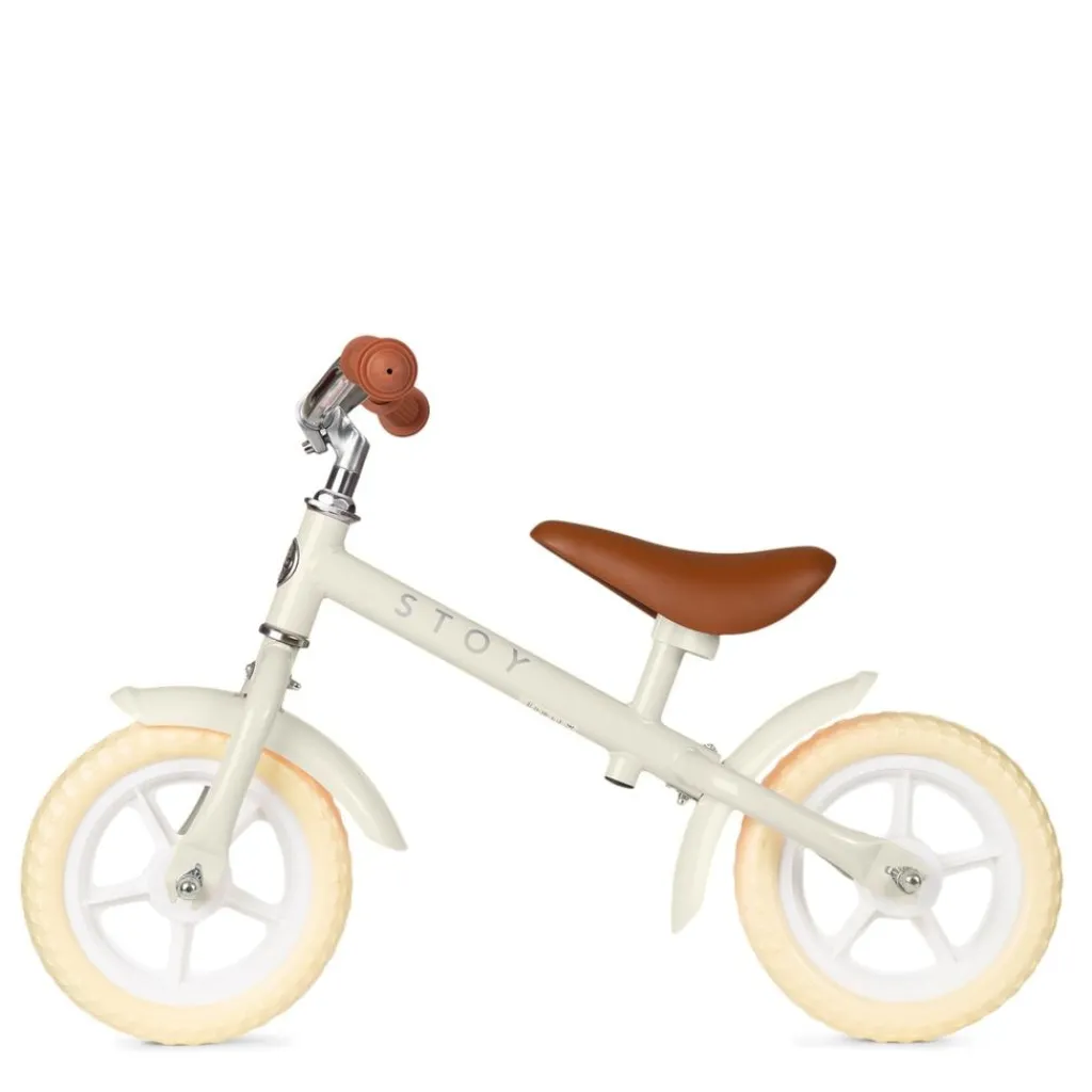 Online 10" Vintage Springcykel Beige Barn Balanscyklar