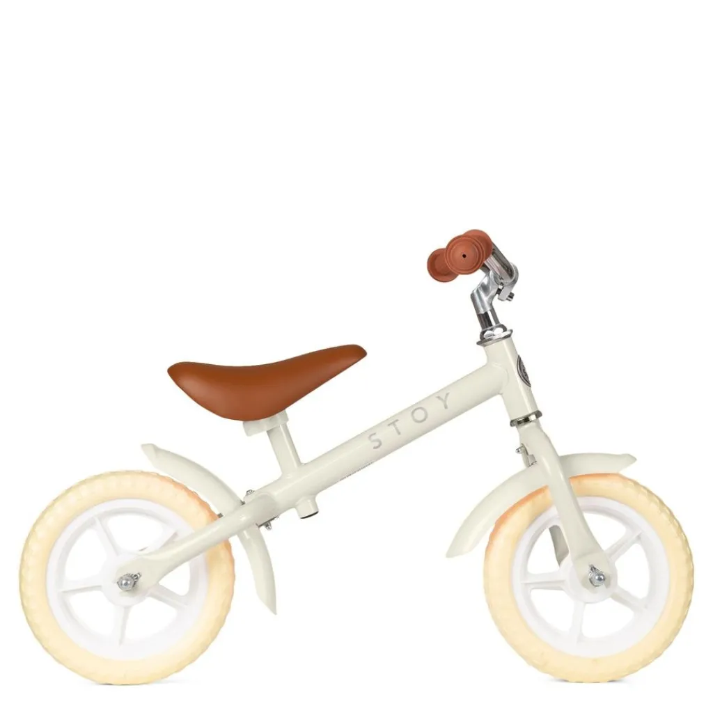 Online 10" Vintage Springcykel Beige Barn Balanscyklar