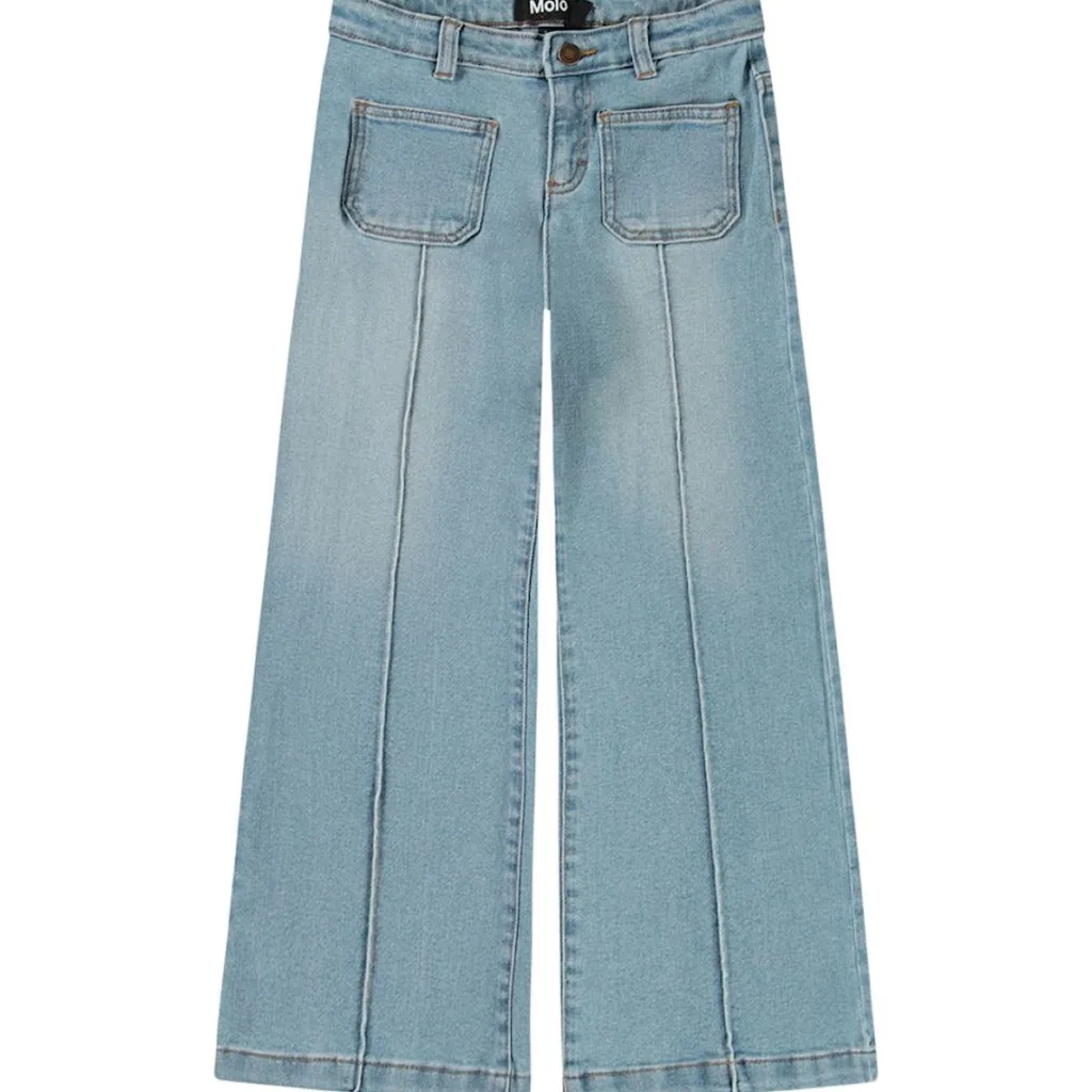 Hot Adina Woven Pants Clear Washed Blue Barn Byxor & Shorts