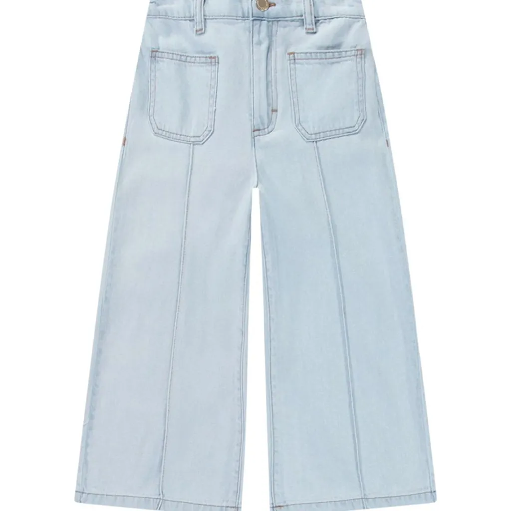 Adionella Woven Pants Bleached Drapy Barn Byxor & Shorts