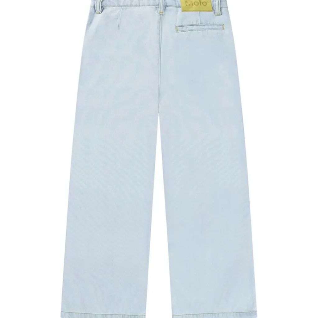 New Aeisha Woven Pants Bleached Drapy Barn Byxor & Shorts