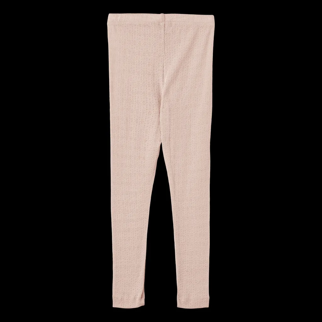 Discount Agi Leggings I Ull Och Silke Pale Lilac Barn Byxor & Shorts