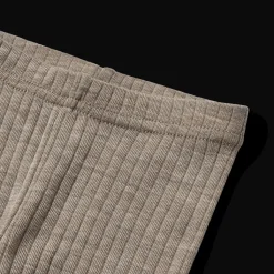 Discount Agi Leggings I Ull Och Silke Khaki Melange Barn Byxor & Shorts