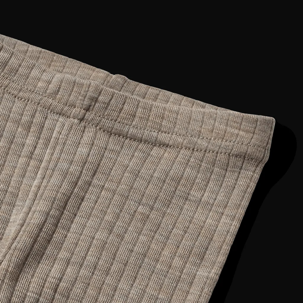 Discount Agi Leggings I Ull Och Silke Khaki Melange Barn Byxor & Shorts