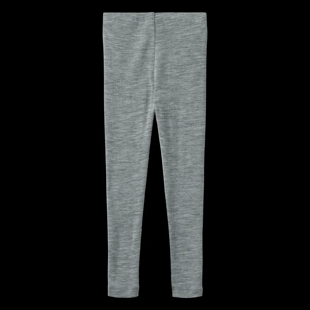 Agi Ullleggings Melange Grey Barn Byxor & Shorts