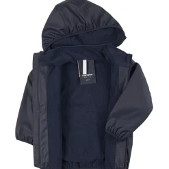 Clearance Aktiv Fleecefodrad Regnjacka Marinblå Jackor & Kappor