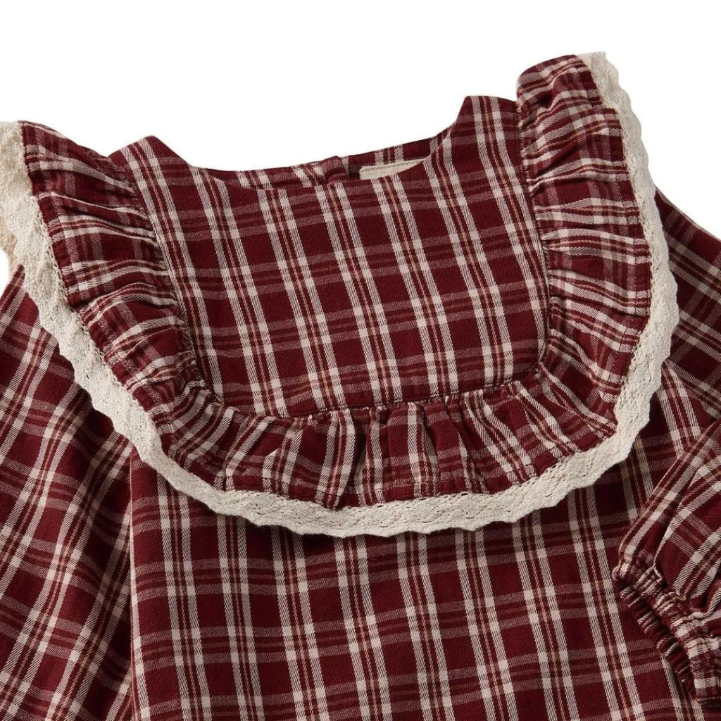 New Alice Christmas Check Flounce Dress i Red Barn Klänningar & Kjolar