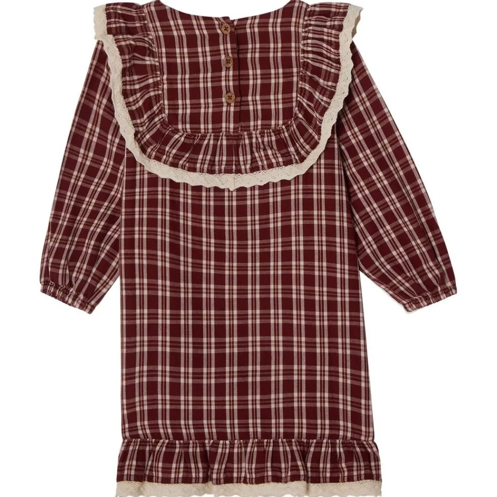 New Alice Christmas Check Flounce Dress i Red Barn Klänningar & Kjolar