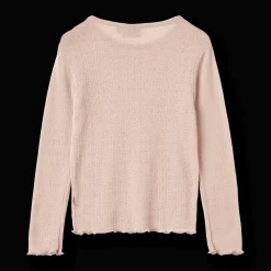 Alli Långärmad T-shirt I Ull Och Silke Pale Lilac Barn Tröjor & Toppar