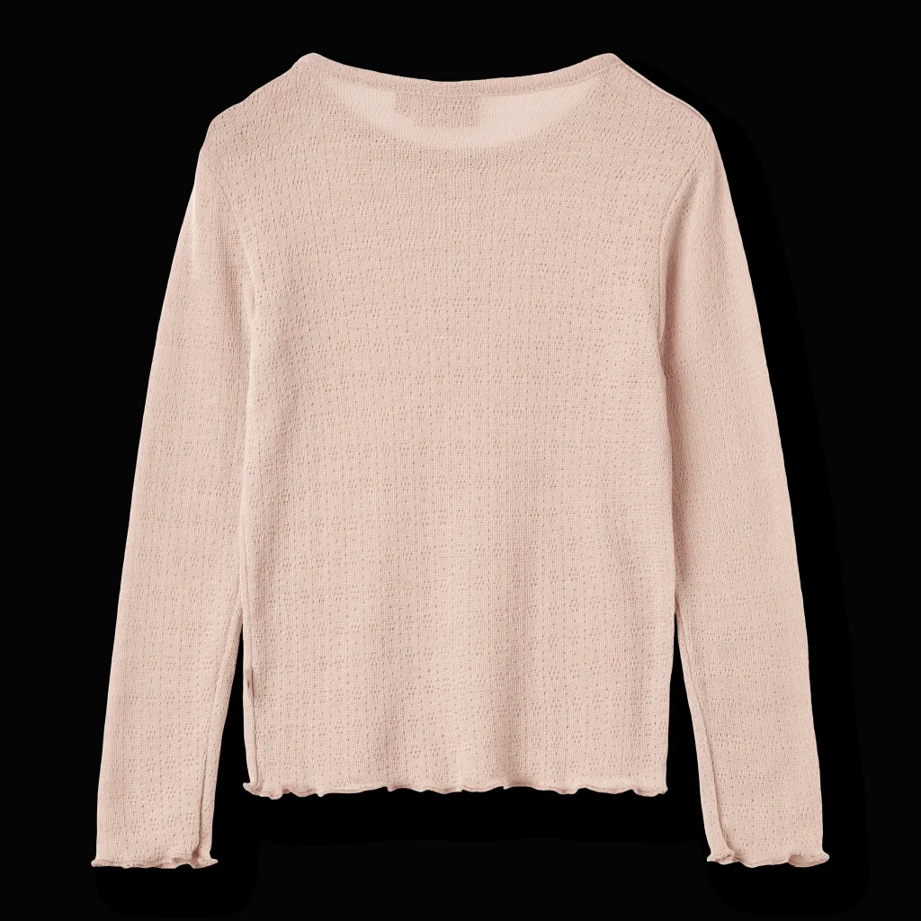 Alli Långärmad T-shirt I Ull Och Silke Pale Lilac Barn Tröjor & Toppar
