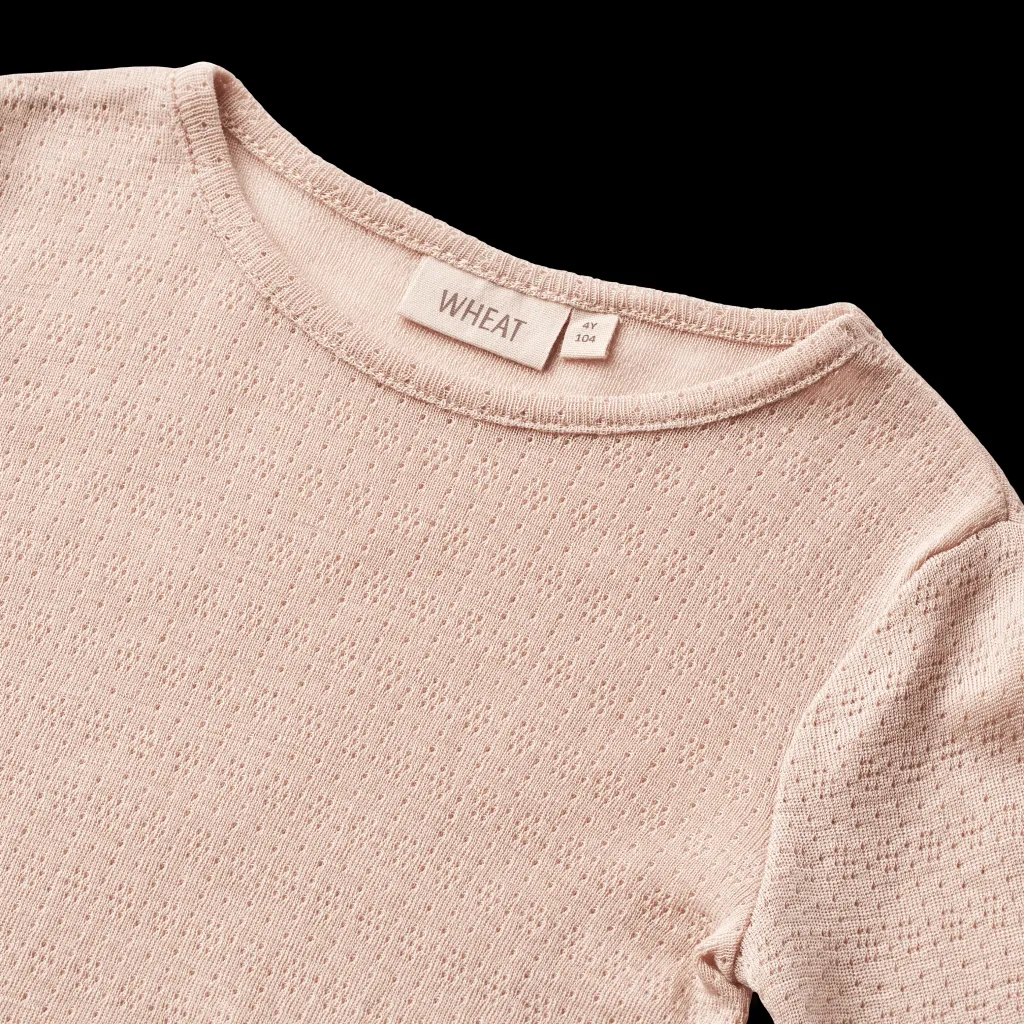 Alli Långärmad T-shirt I Ull Och Silke Pale Lilac Barn Tröjor & Toppar