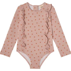 Alma UV Baddräkt Apricot Hearts Barn Uv-Kläder & Badkläder