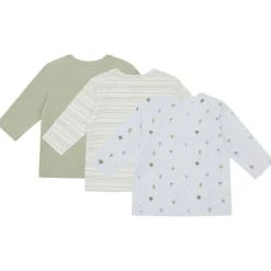 Outlet Amar 3-Pack Långärmad T-shirt Green Sage Barn Tröjor & Toppar