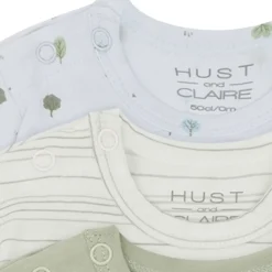 Outlet Amar 3-Pack Långärmad T-shirt Green Sage Barn Tröjor & Toppar