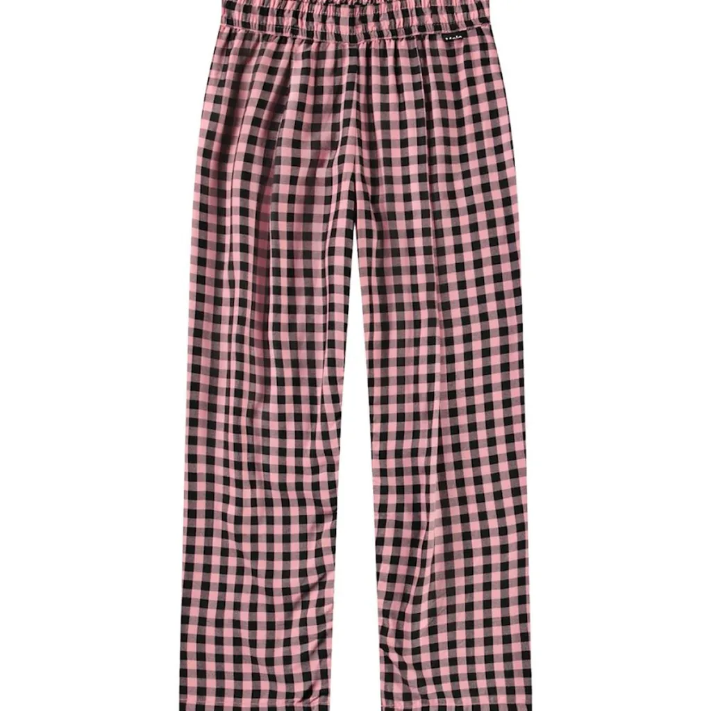Hot Ami Woven Pants Rose Ginham Barn Byxor & Shorts