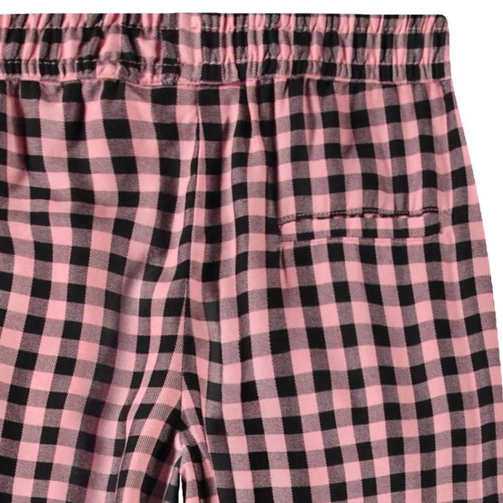 Hot Ami Woven Pants Rose Ginham Barn Byxor & Shorts