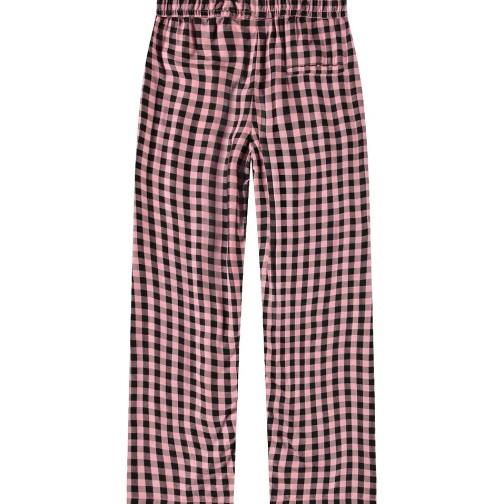 Hot Ami Woven Pants Rose Ginham Barn Byxor & Shorts