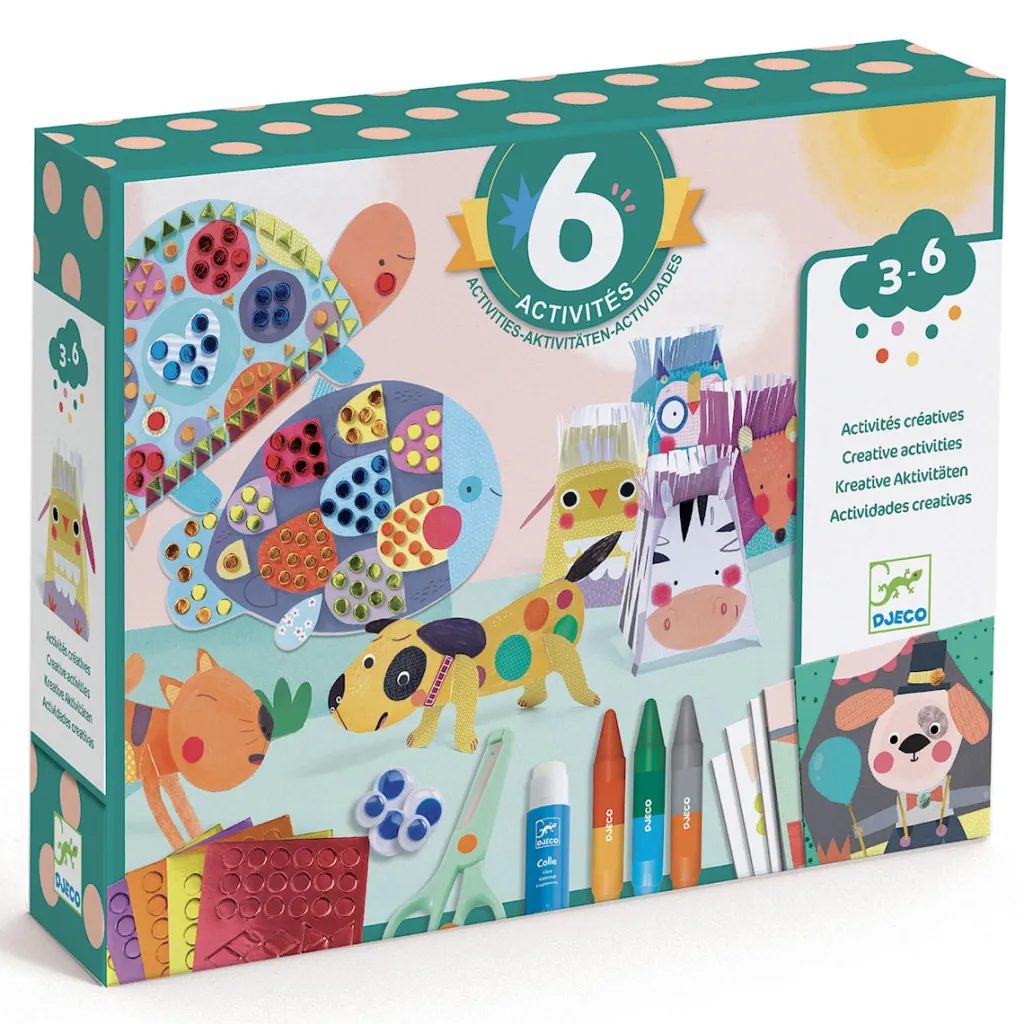 Outlet Animal Houses Pysselset Med 6 Aktiviteter Kreativitet