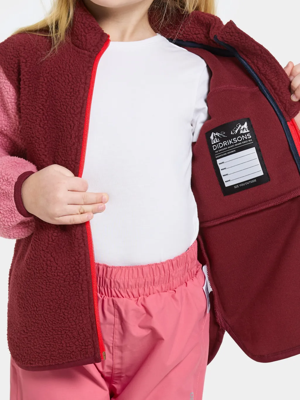 Sale Anten Kids Jumper Med Hel Dragkedja Anemon Red Barn Tröjor & Toppar