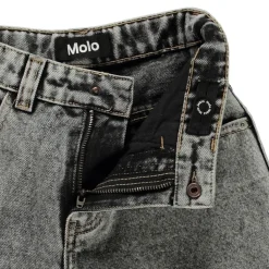 New Aska Woven Pants Grey Stonewash Barn Byxor & Shorts