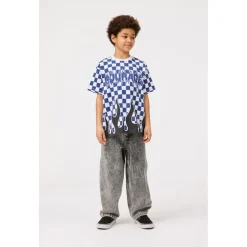 New Aska Woven Pants Grey Stonewash Barn Byxor & Shorts