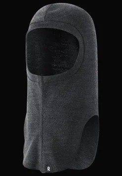 Best Aurora Balaklava I Ull Black Melange Barn Accessoarer