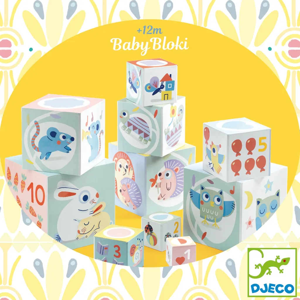 Clearance Baby Bloki Stapling Av Block Babyleksaker