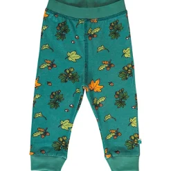 Discount Baby leggings with Fall leaves Petroleum Green Barn Byxor & Shorts