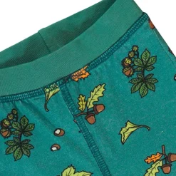 Discount Baby leggings with Fall leaves Petroleum Green Barn Byxor & Shorts