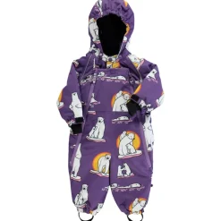 Best Babyoverall Polar Bears Purple Heart Overaller