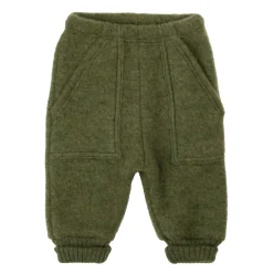 New Baggy Byxor I Mjuk Ull Dark Olive Barn Byxor & Shorts
