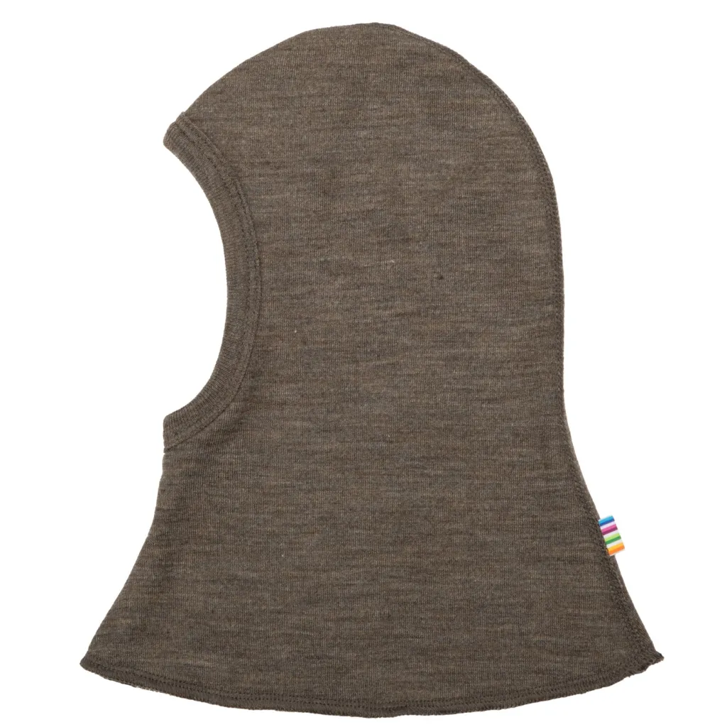 Online Balaklava I Ull Med Dubbla Lager Brown Melange Barn Accessoarer