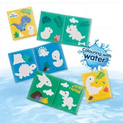 Best Bath Time Färgläggning Med Vatten Dino Badbok Badrumstillbehör