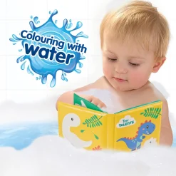 Best Bath Time Färgläggning Med Vatten Dino Badbok Badrumstillbehör