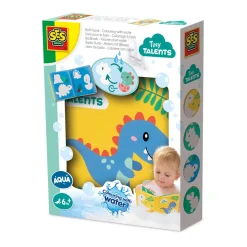Best Bath Time Färgläggning Med Vatten Dino Badbok Badrumstillbehör