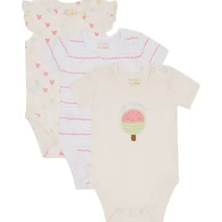 Hot Bella 3-pack Baby Body White Barn Bodys & Bodysuits