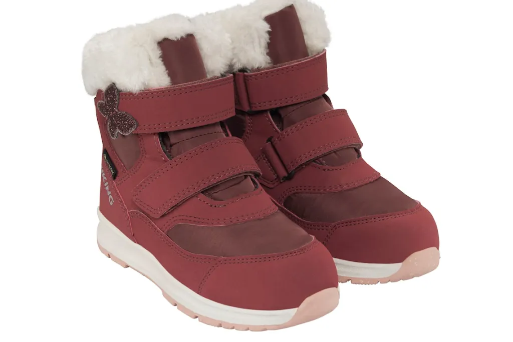 Clearance Belle Butterfly Warm GTX 2V Vattentäta Skor Dark Pink Barn Kängor, Stövlar & Vinterskor