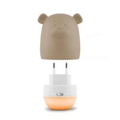 Clearance Benny The Bear Nattlampa Taupe Belysning