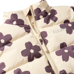 Clearance Bern Vadderad Jacka Aubergine Flower Jackor & Kappor