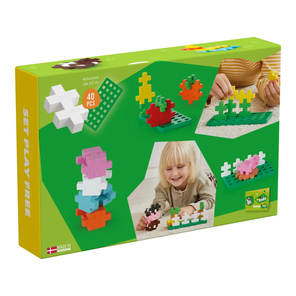 Hot BIG Aktivitetsuppsättning Farm Byggklossar & Lego