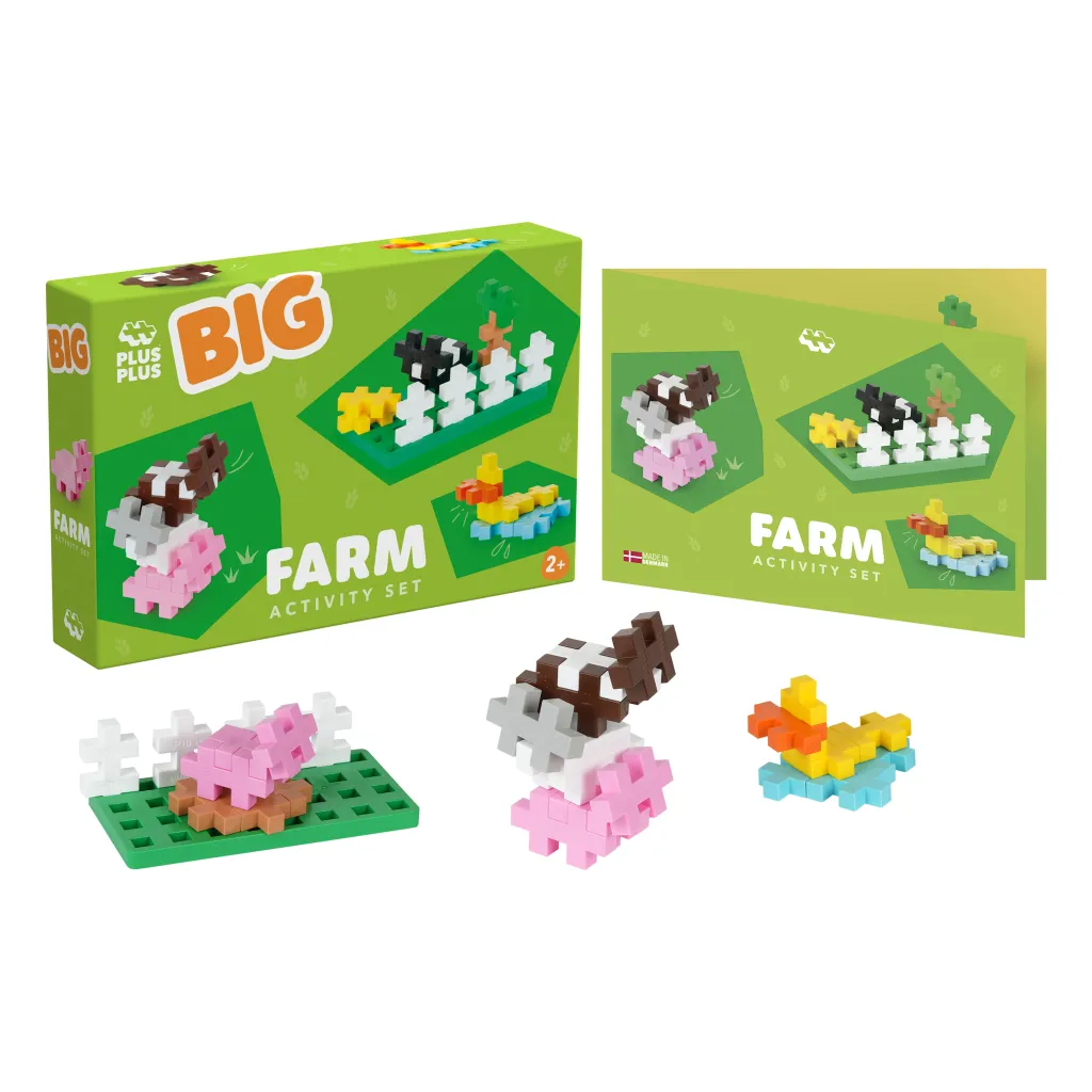 Hot BIG Aktivitetsuppsättning Farm Byggklossar & Lego
