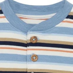 Online Bjorn Randig Baby Body Ljusblå Barn Bodys & Bodysuits